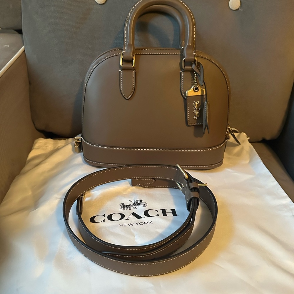 SOLD Coach Revel Bag Dark Stone